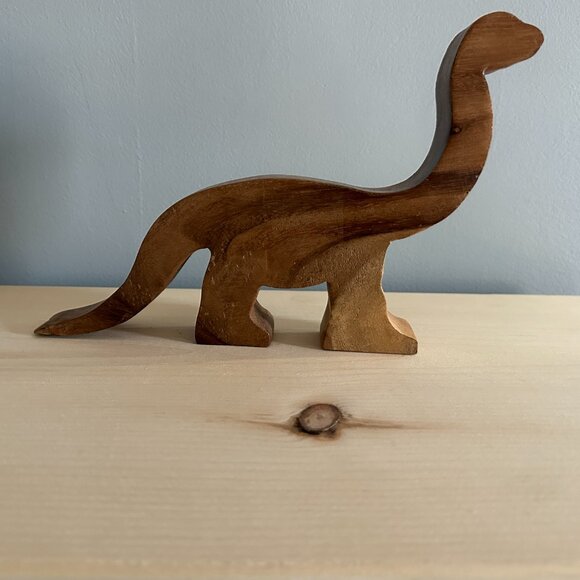 Dinosaur Skeleton Fossil Wooden Shelf Decoration - Picture 2 of 7